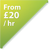 from £20 per hour